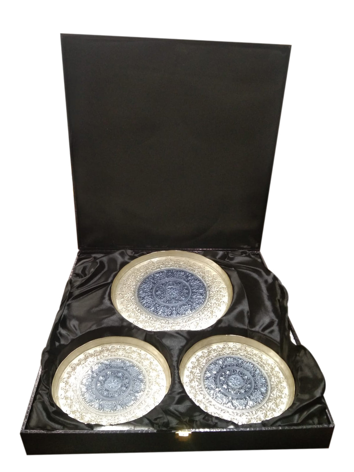 7PCS EMBOSSED GLASS SNACK SET
