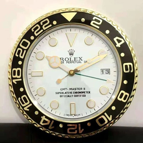 Luxury GMT Master II Stainless Steel Metal Wall Clock For Royal Home & Bunglows, Wall Clock, Wall Watch.