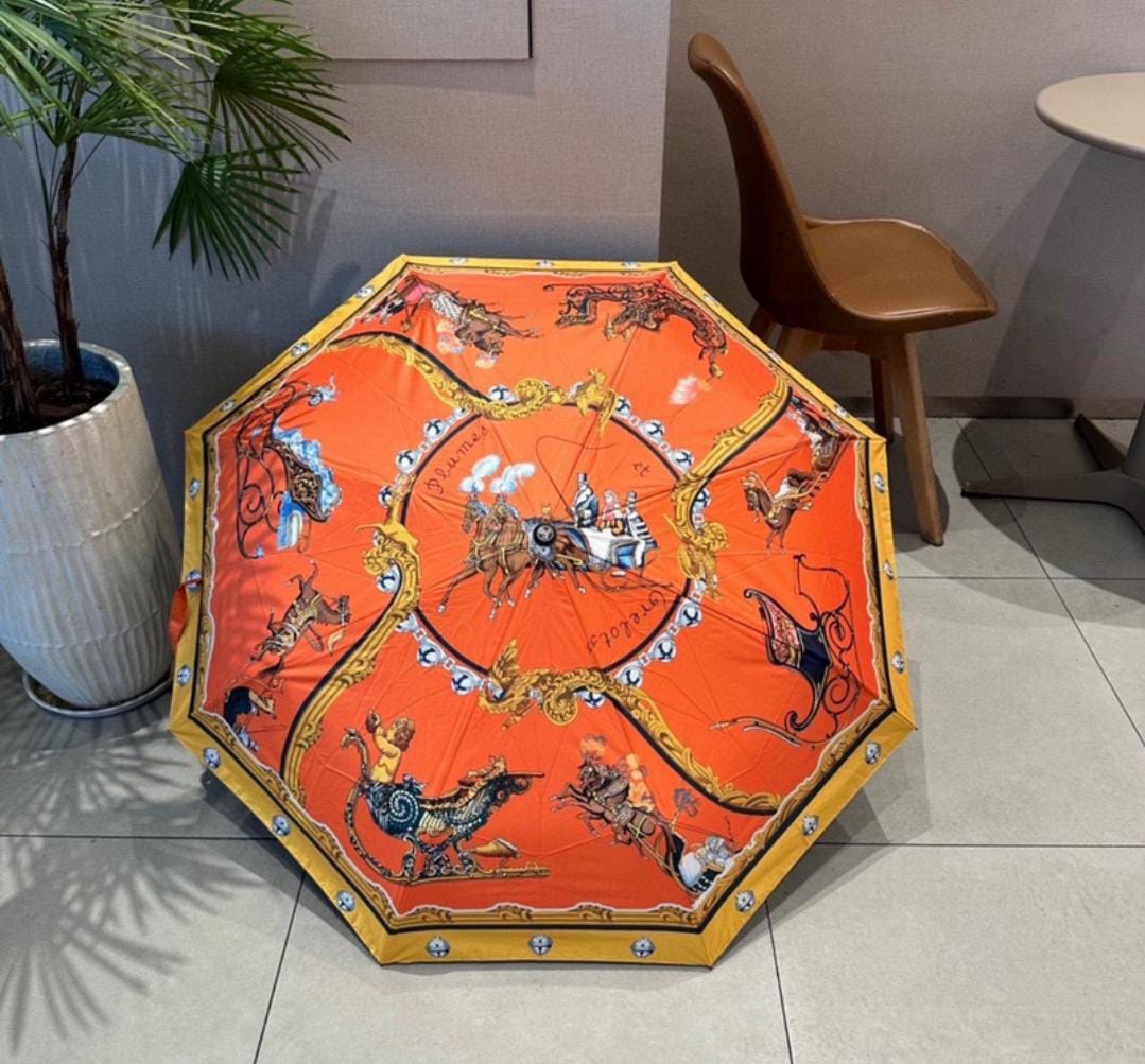 Compact Reverse Auto Open/Close Folding Umbrella Windproof Travel Umbrella