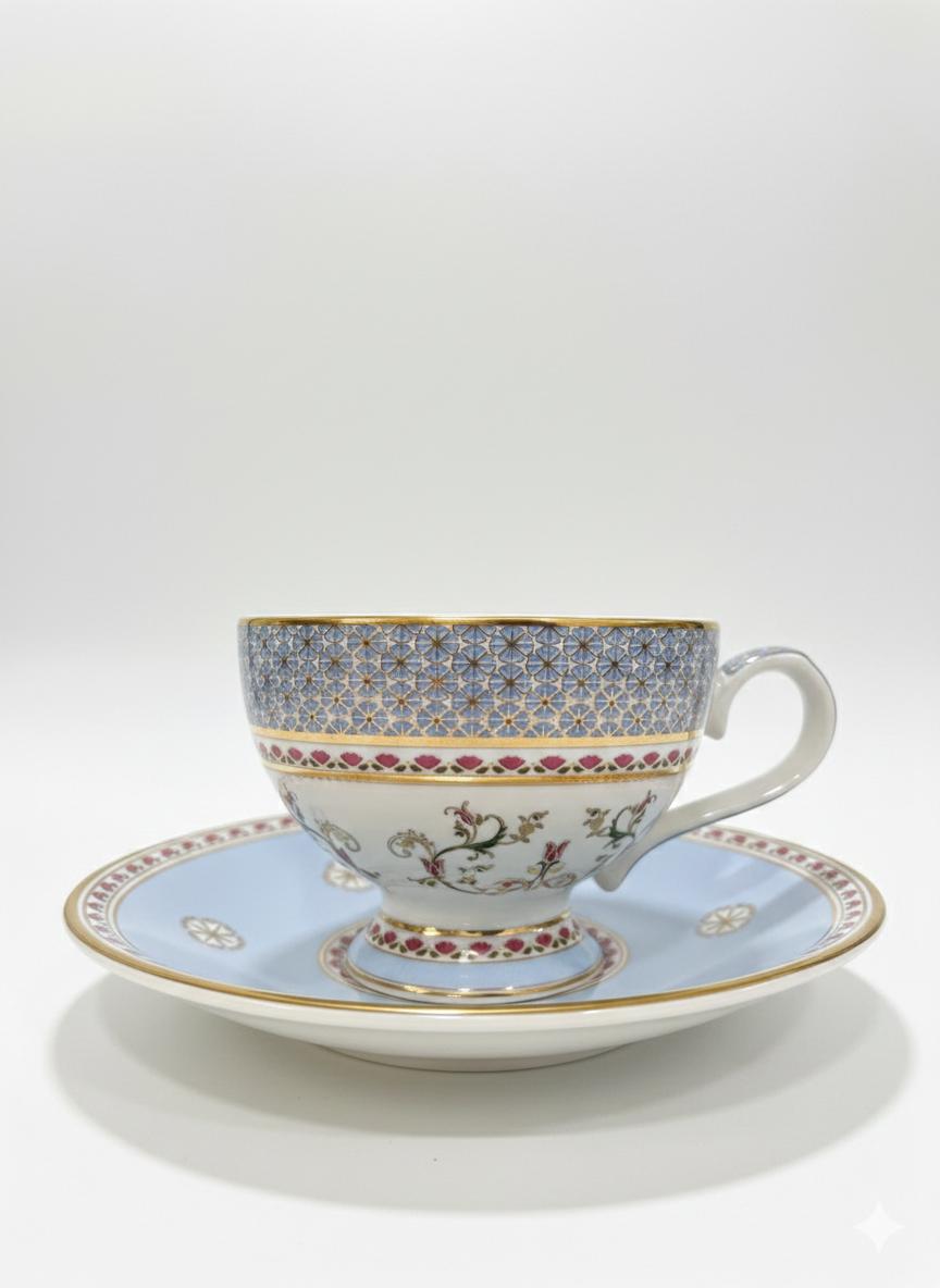 Fine Bone China printed Cup and Saucer (Set of 6)
