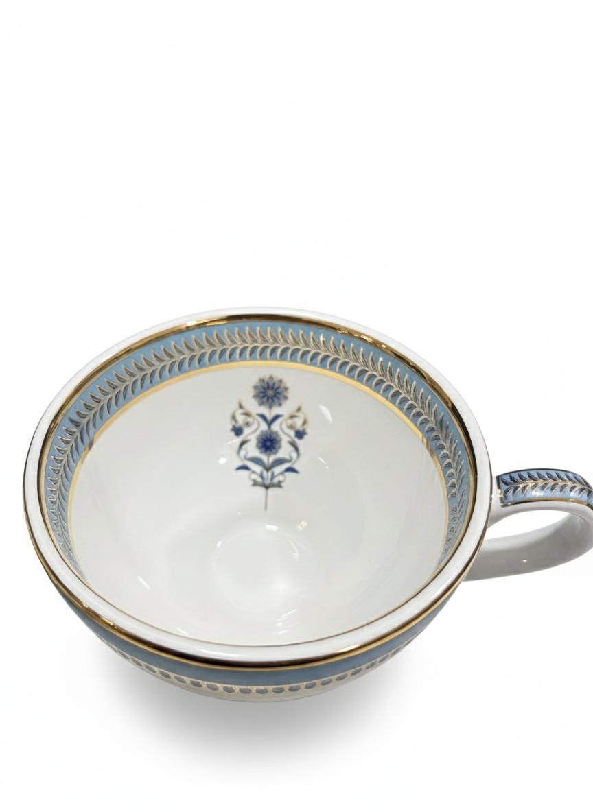 Fine Bone China printed Cup and Saucer Pink (Set of 6)