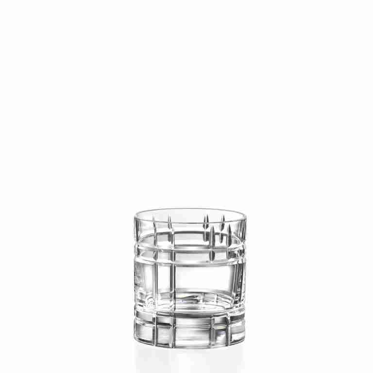 RCR (Made in Italy) ANY Crystal Whisky Tumblers Glasses, 340 ml, Set of 6