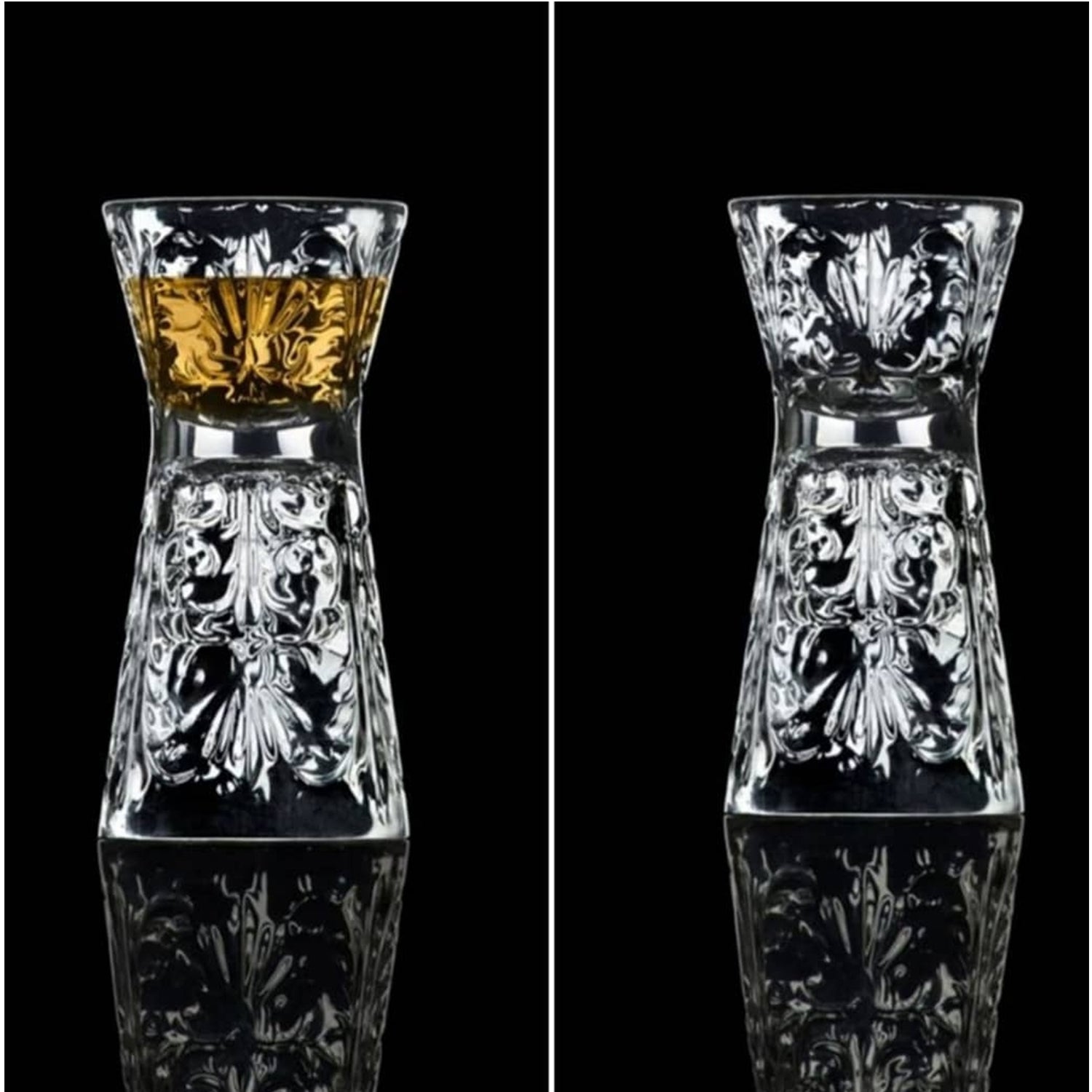 RCR (Made in Italy) Tattoo Crystal Shot Glasses 30-60 ML(Set of 6)