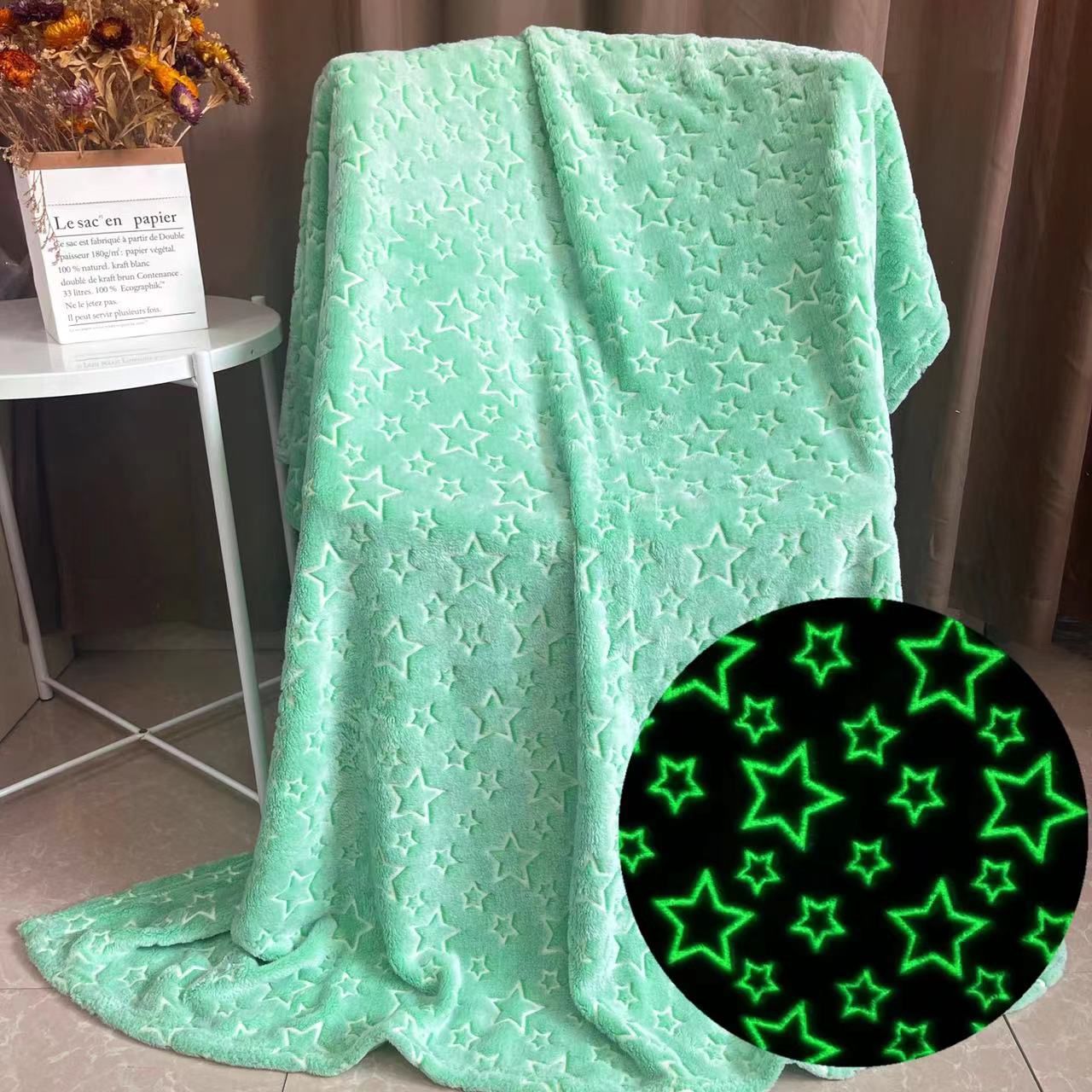 Glow in The Dark Radium Blanket for Kids Super Soft & Warm (220X240)