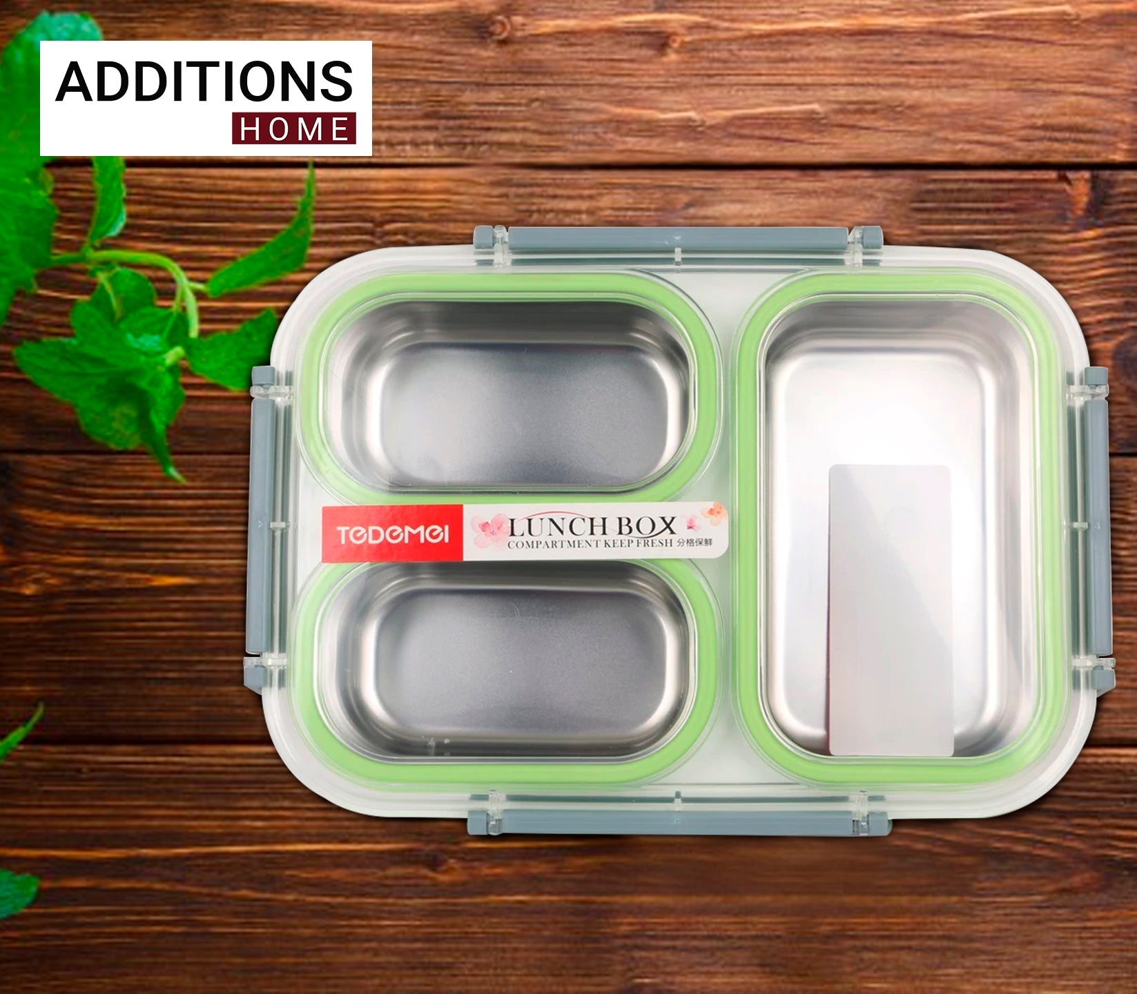 Stainless Steel Insulated Lunch Box with 3 Compartments 1.2 ltrs, 6540