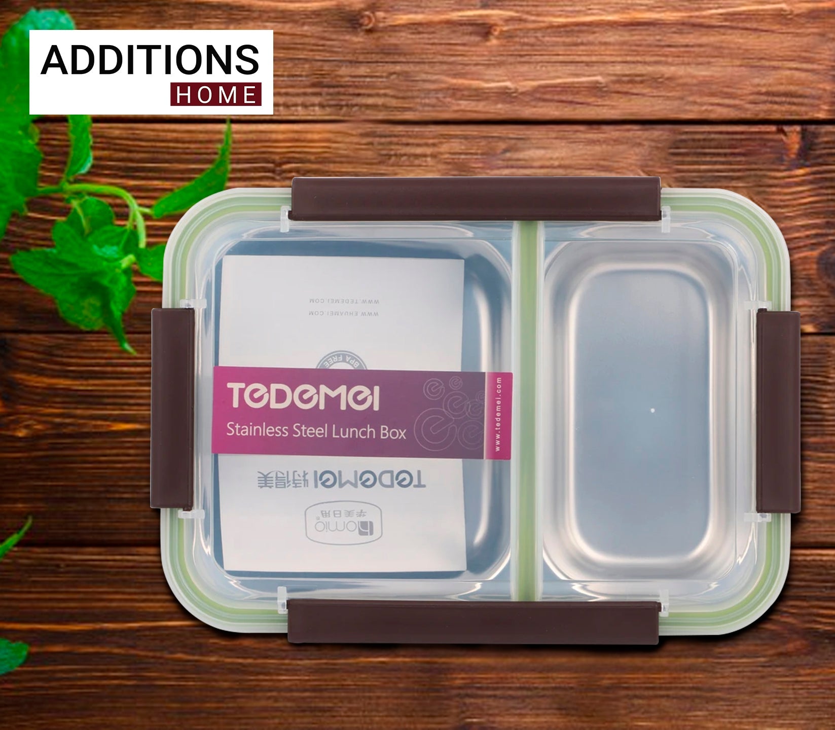 Stainless Steel Insulated 2 Compartment Lunch Box, 750ML 6561