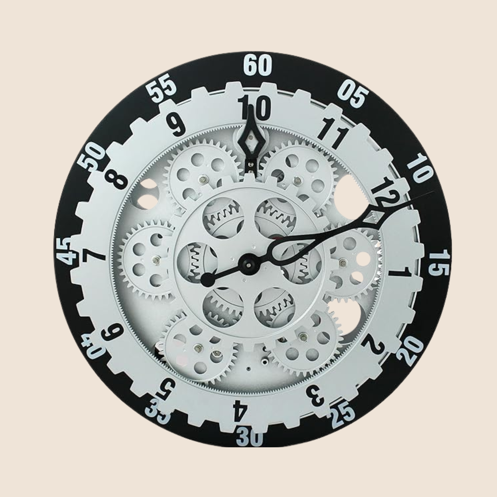 Modern Abstract Silent Wall Clock for Home and Office, Round Shape