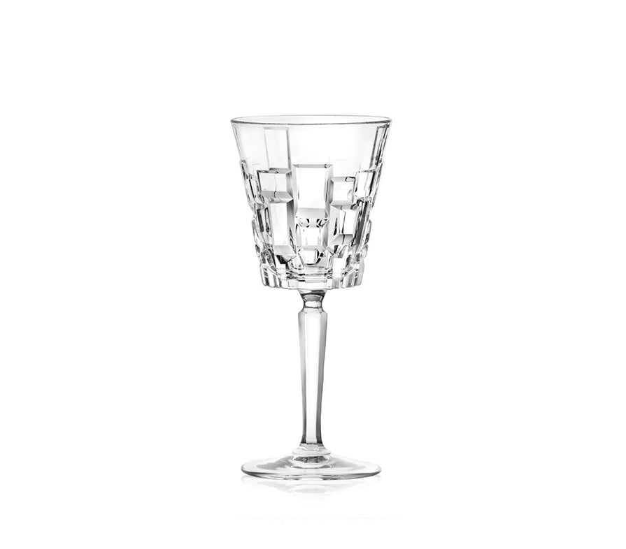 RCR (Made in Italy) Etna Crystal Limited Edition Collection Wine Goblet Glasses, 280 ml, Set of 6