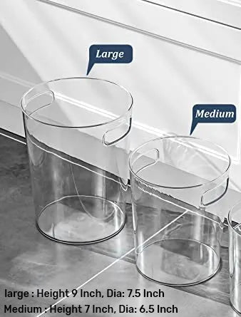 Airtight Drain Food Storage Container with Lid & Removable Compartment Kitchen Stackable Freezer Fridge Organizer Set of 6 Pcs