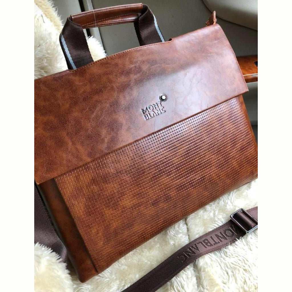 ELEGANT LEATHER FINISH LAPTOP DESIGNER BAG 12x15 inch