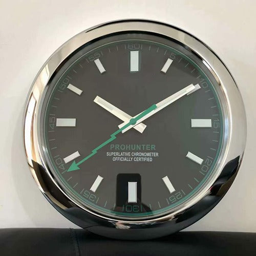 Luxury  Stainless Steel Metal Wall Clock For Royal Home & Bunglows, Wall Clock, Wall Watch. Diameter - 35 cm