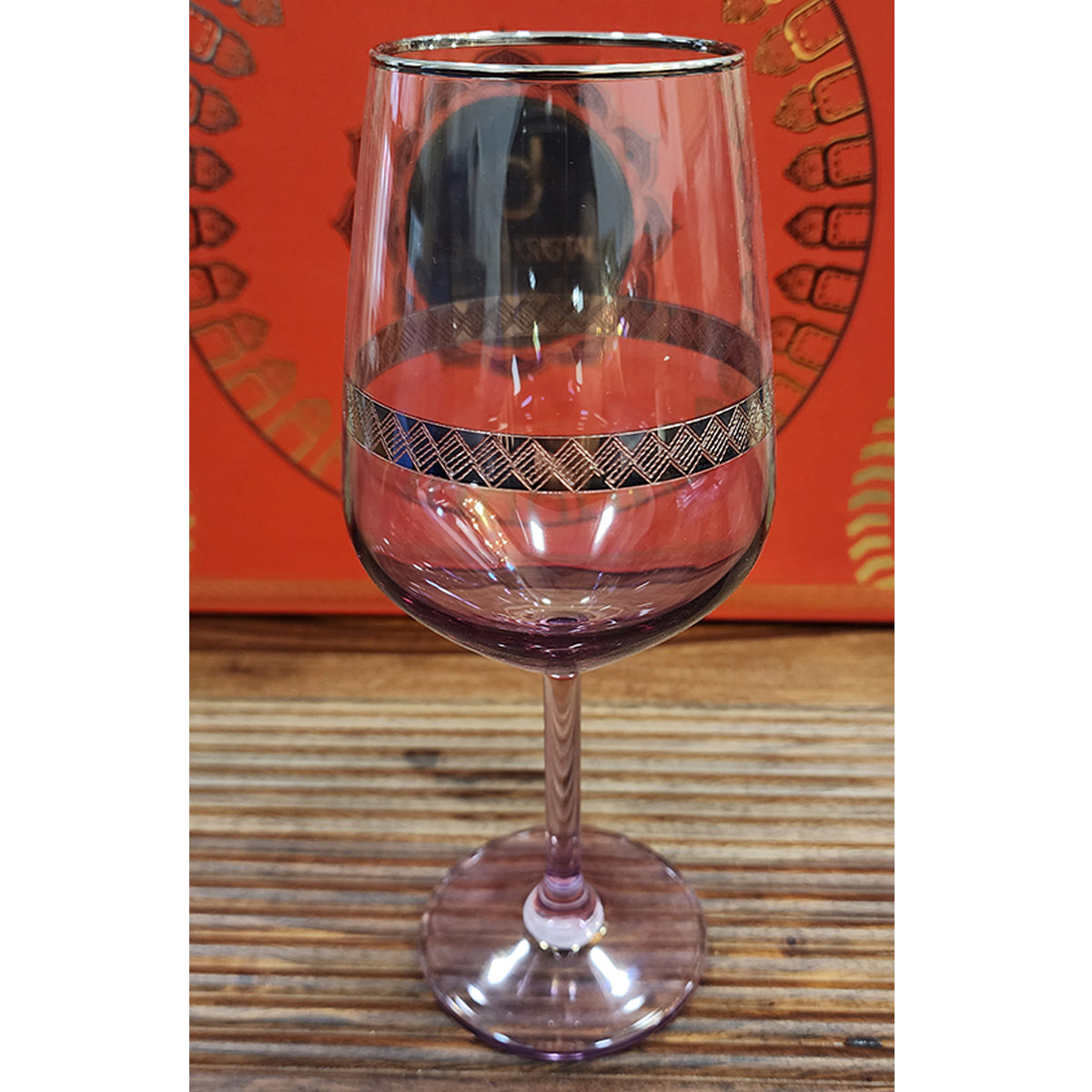 Hand Crafted Silver Plated Wine Glasses Capacity: 530 ML, for Home and Kitchen - Ideal Gift for Housewarming