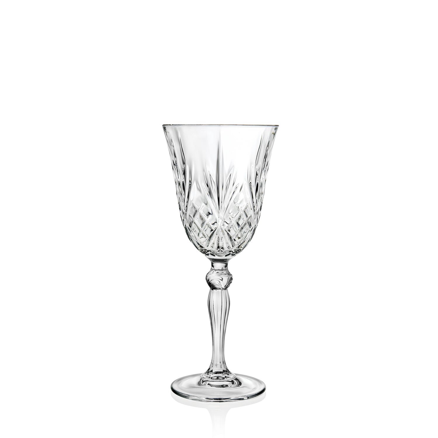 RCR (Made in Italy) Melodia Crystal Wine Goblet Glasses, 210 ml, Set of 6