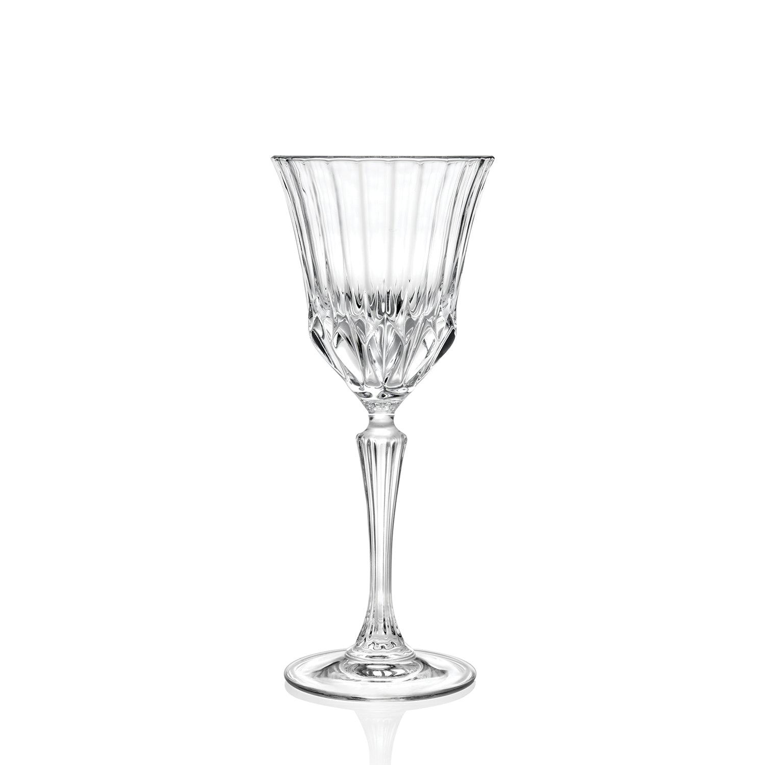 RCR (Made in Italy) Adagio Crystal White Wine Goblet Glasses, 280 ml, Set of 6