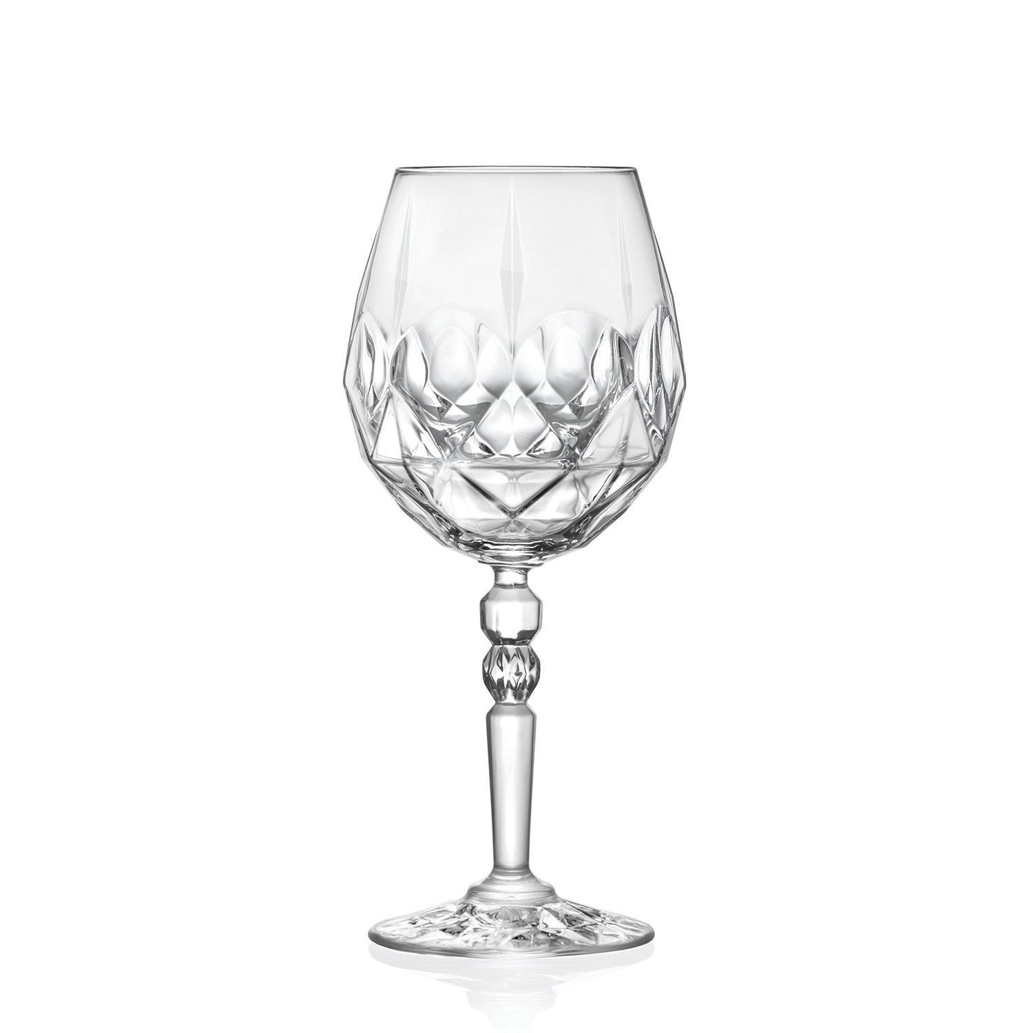 RCR (Made in Italy) Alkemist Crystal White Wine Goblet Glasses, 530 ml, Set of 6