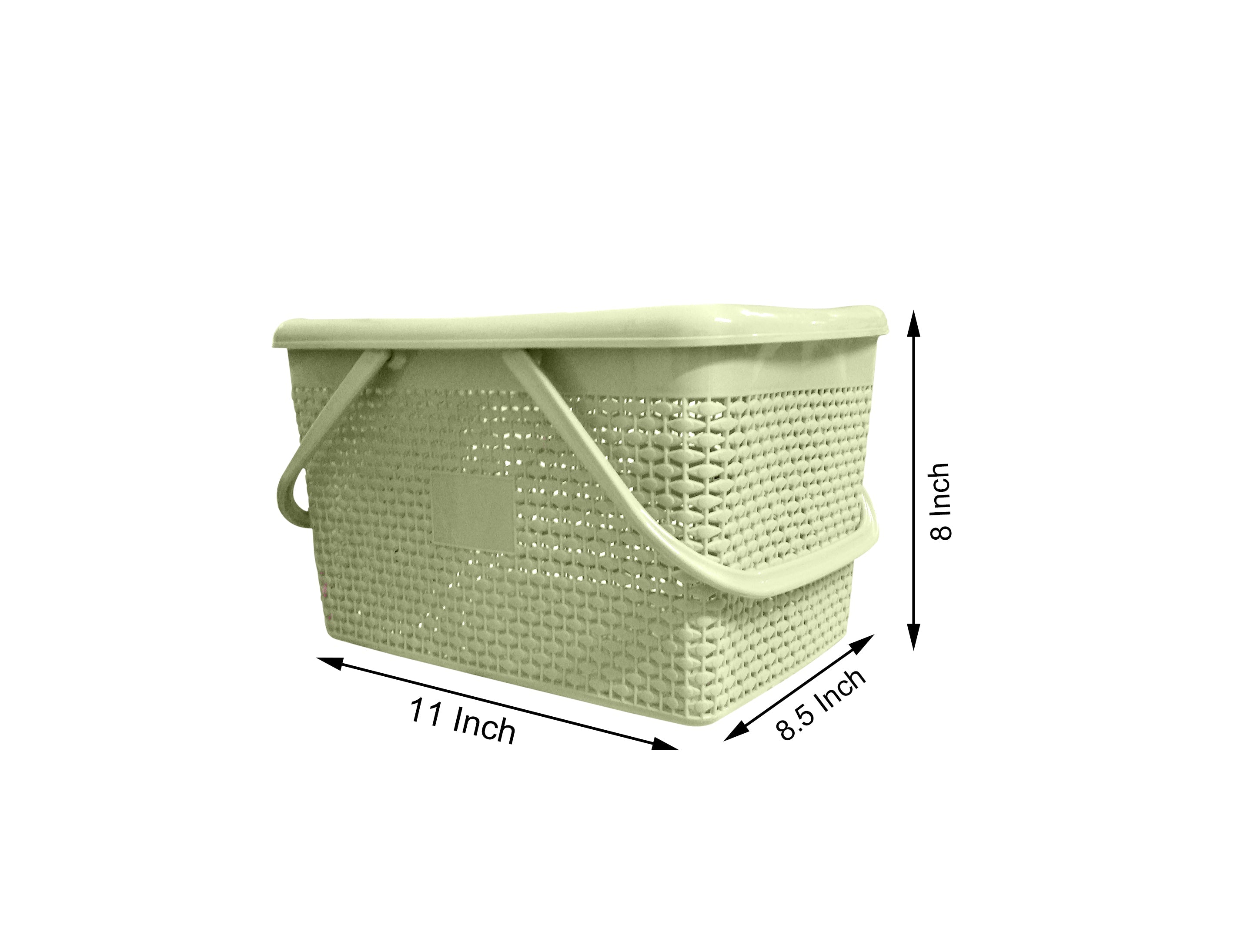Plastic Lunch Basket with Lid for Office, Home and Picnic Use