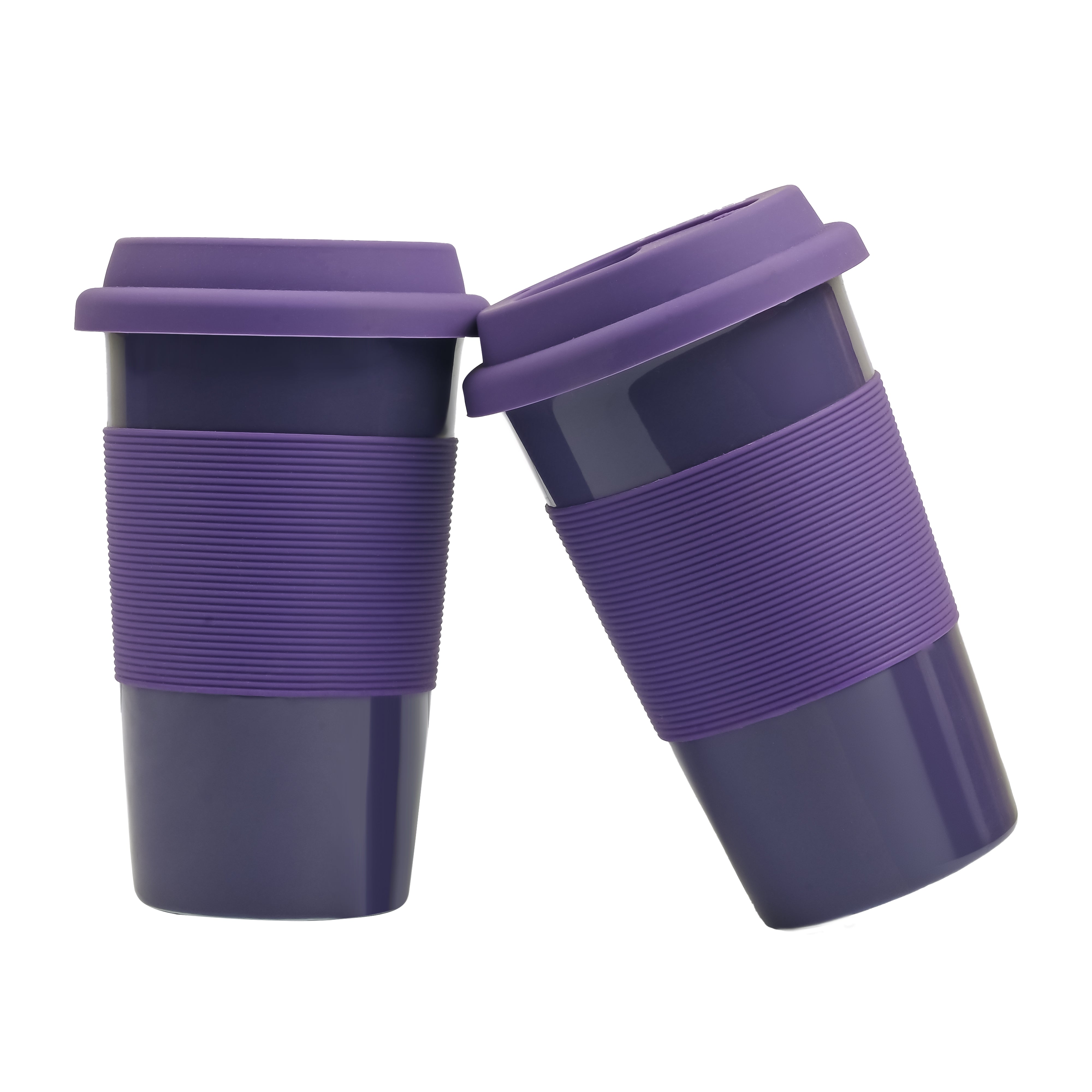 Purple Ceramic Sipper Set of 4