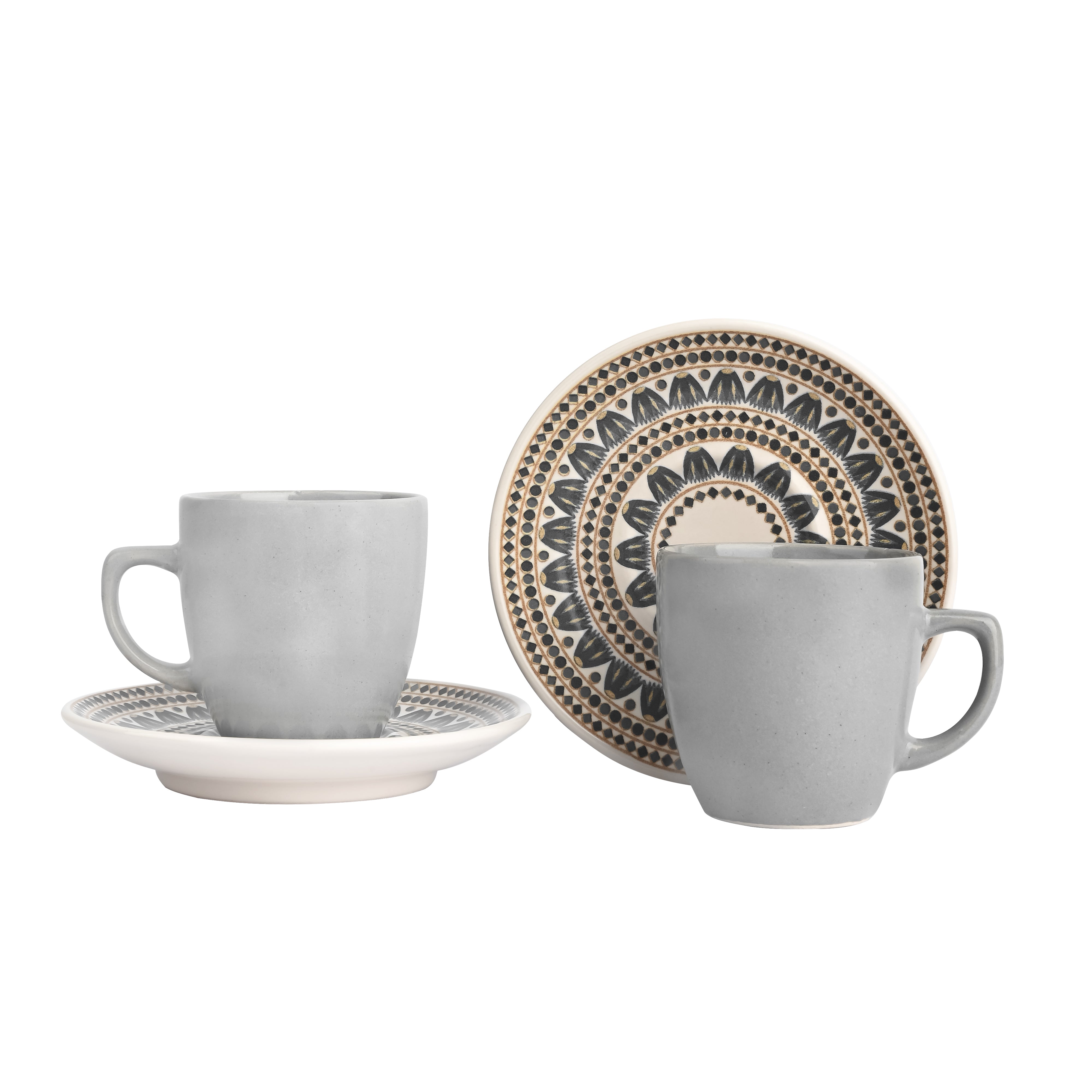 TURKISH KHAZANAH COFFEE CUP AND SAUCERS -SET OF 6