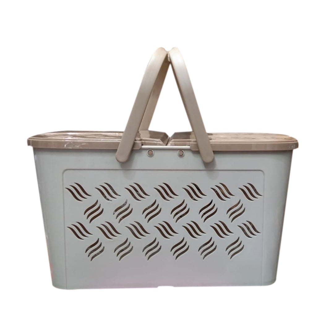 Plastic Lunch Basket with Lid for Office, Home and Picnic Use