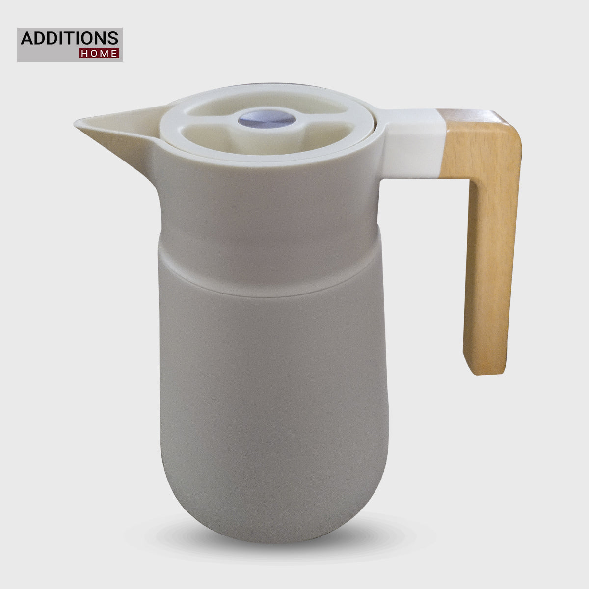 Stainless Steel Vacuum Jug with Wooden Handle - 1.5 Ltr.