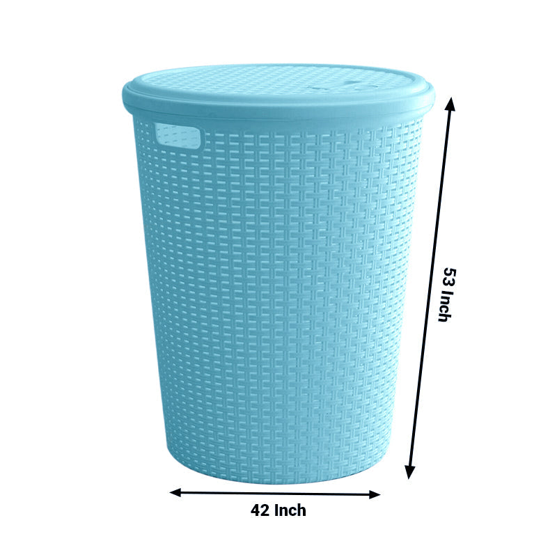 Laundry Basket with Lid/Bathroom Basket for Clothes/Multipurpose Big Size Basket for Home | 60 Lt.