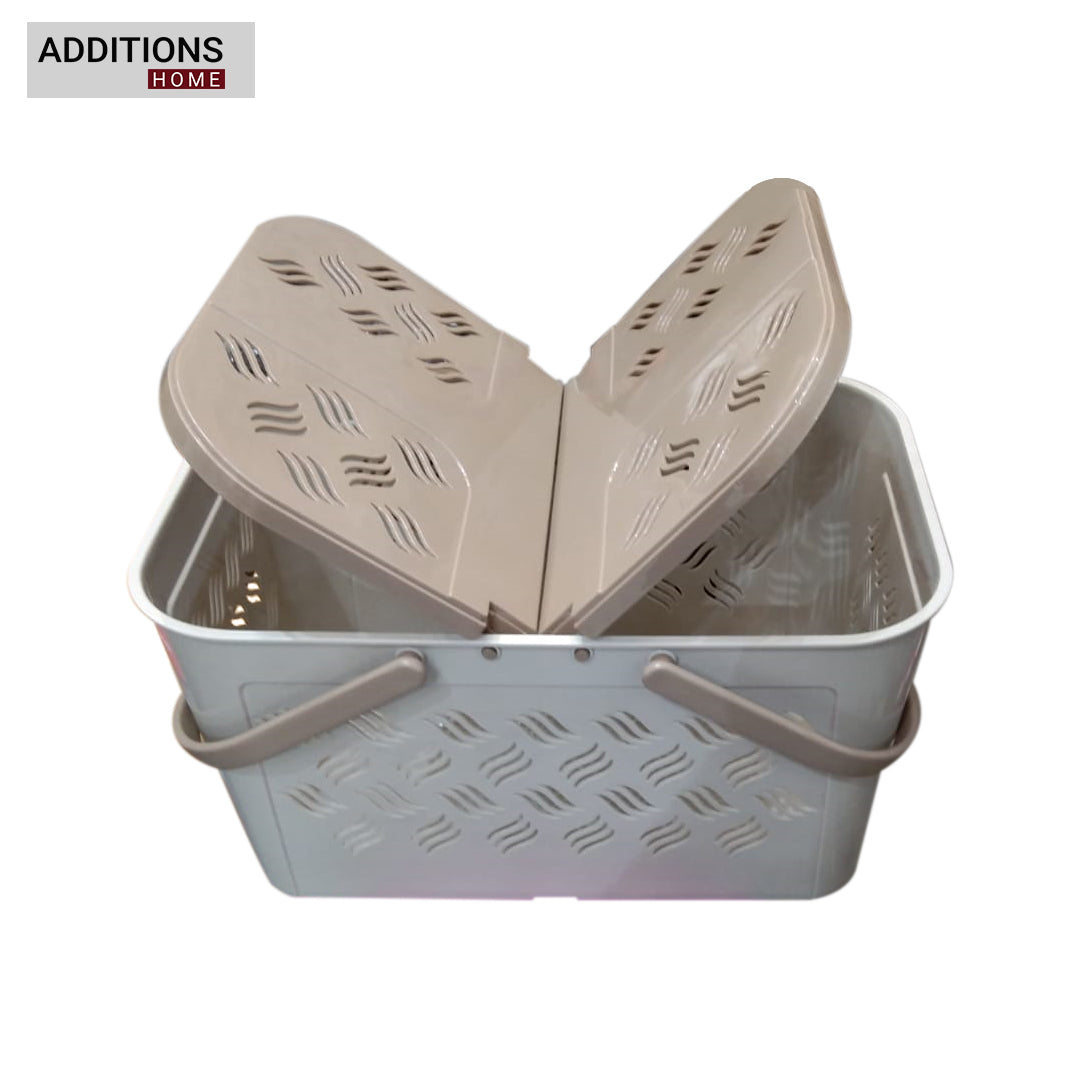 Plastic Lunch Basket with Lid for Office, Home and Picnic Use