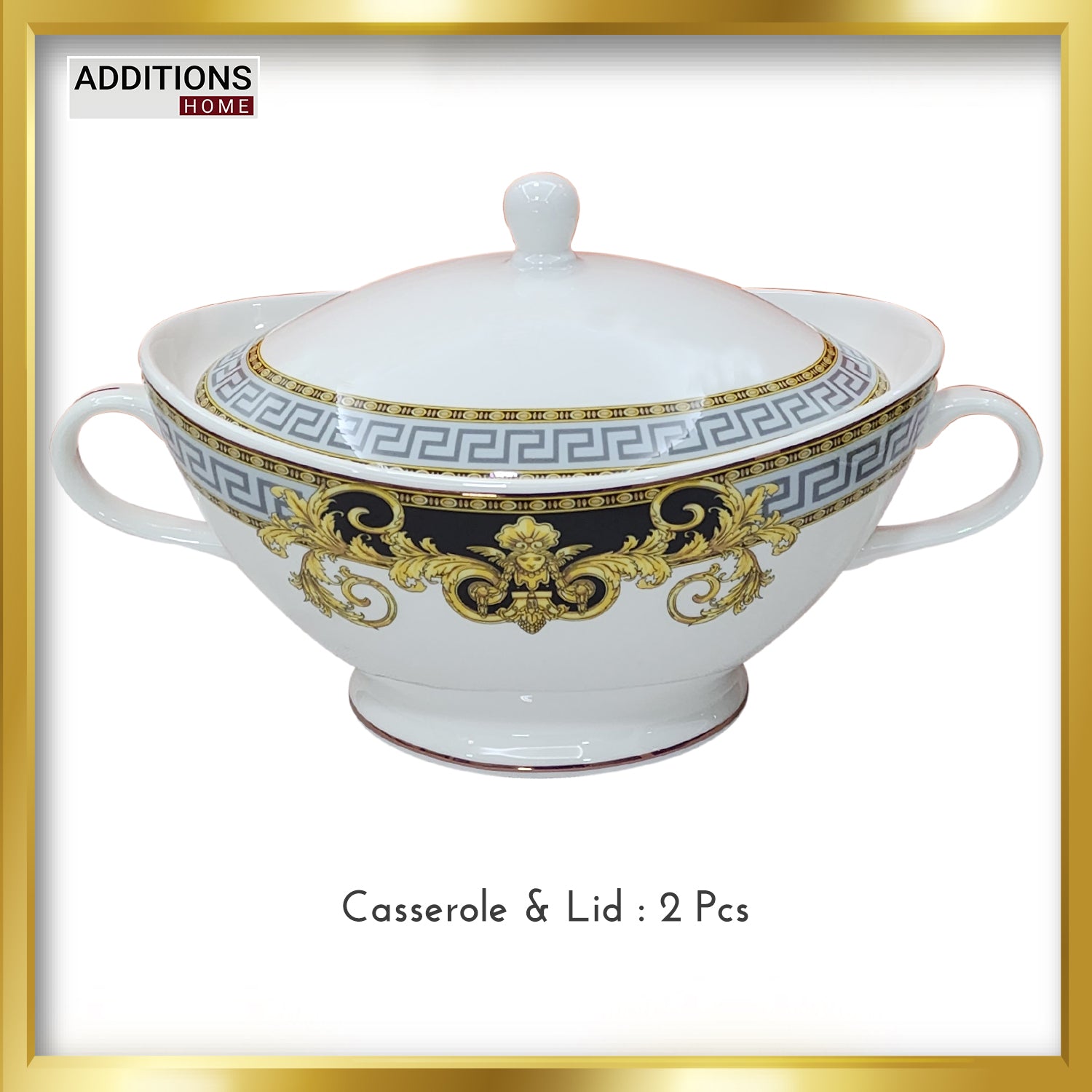 Fine Bone China Dinner Set 24k" Real Gold Plated 35 PCS.