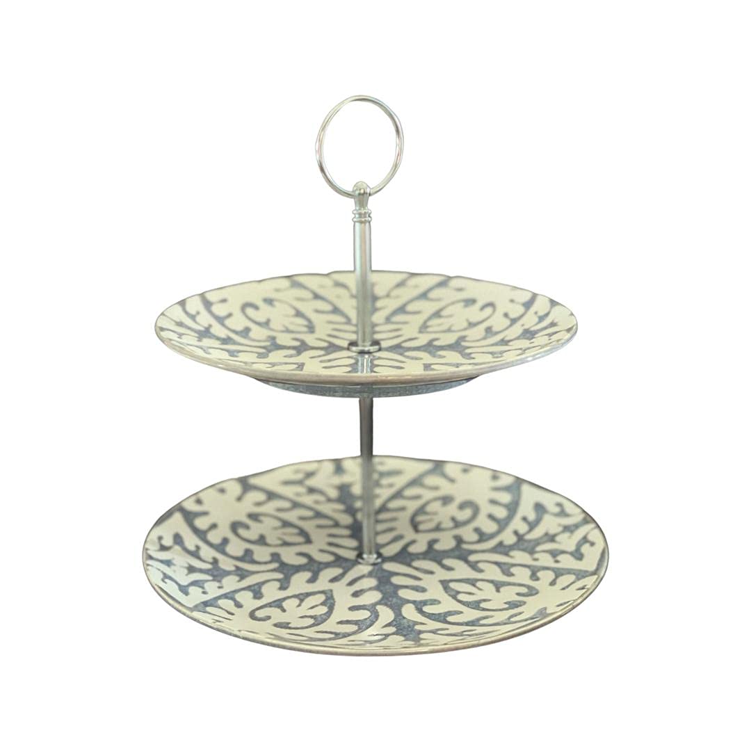 2-Tier Cake Stand (7.5"Plate With 8.5"Plate)