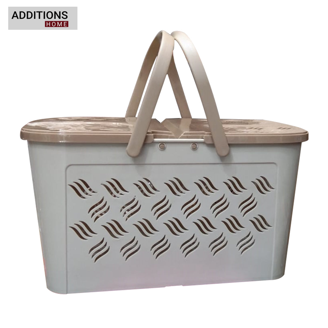 Plastic Lunch Basket with Lid for Office, Home and Picnic Use