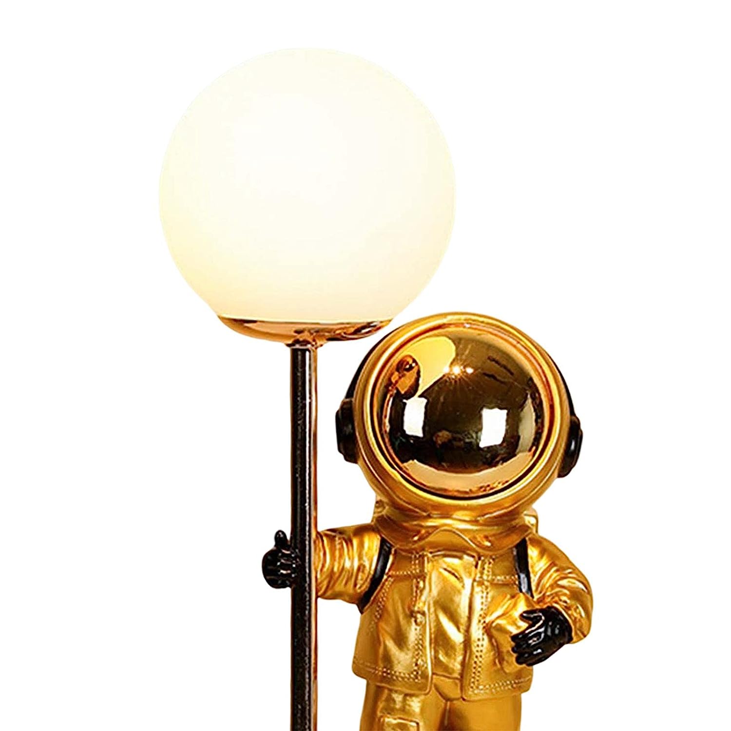 Astronaut Table USB Lamp/Spaceman Bedroom Bedside Light (Golden)