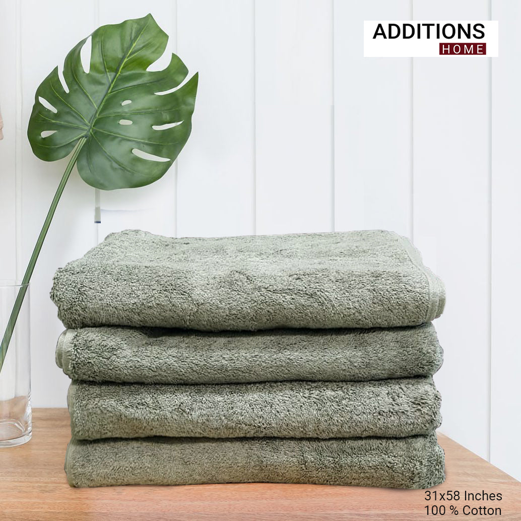 Bamboo Bath & Swim Towel, Ultra Soft, Super Absorbent, Antibacterial, 600 GSM, 58 inch x 31 inch, 1 Pcs.