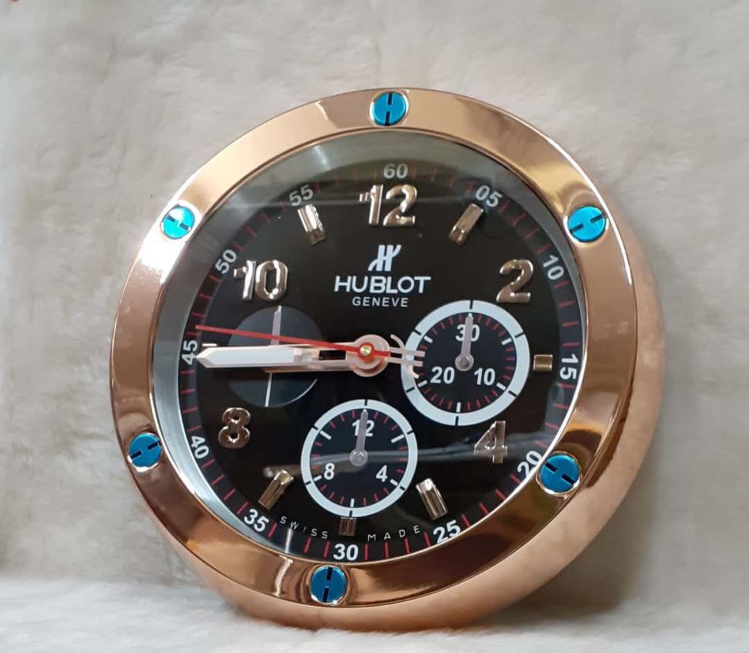 Luxury  Stainless Steel Metal Wall Clock For Royal Home & Bunglows, Wall Clock, Wall Watch. Diameter - 35 cm