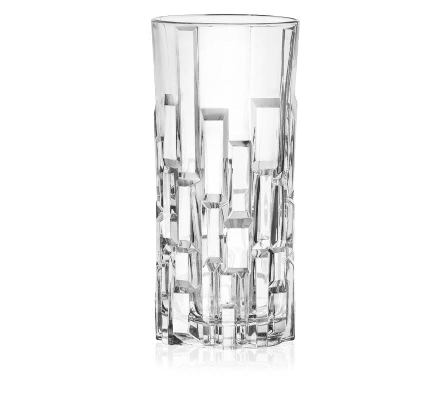 RCR (Made in Italy) Etna Crystal Limited Edition Collection Long drink cocktail Tumblers Glasses, 340 ml, Set of 6