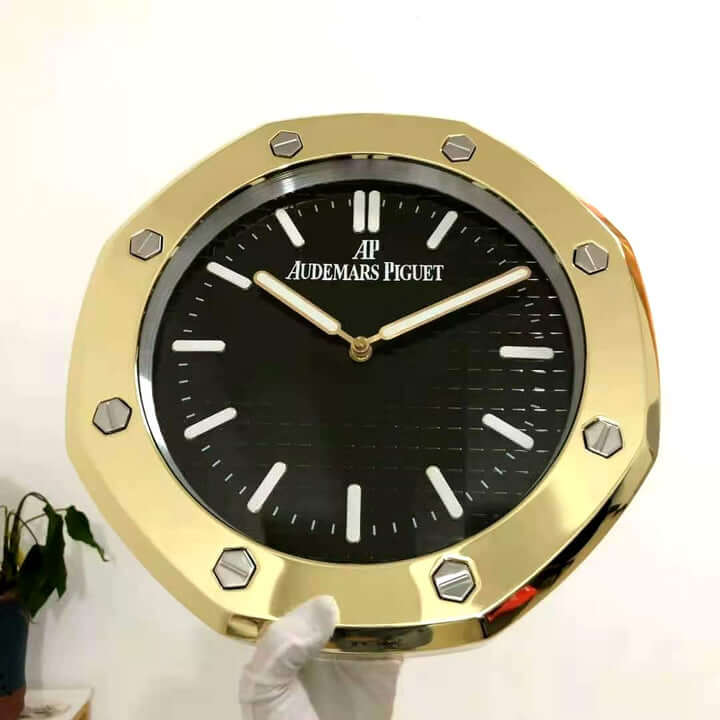 Luxury  Stainless Steel Metal Wall Clock For Royal Home & Bunglows, Wall Clock, Wall Watch. Diameter - 35 cm