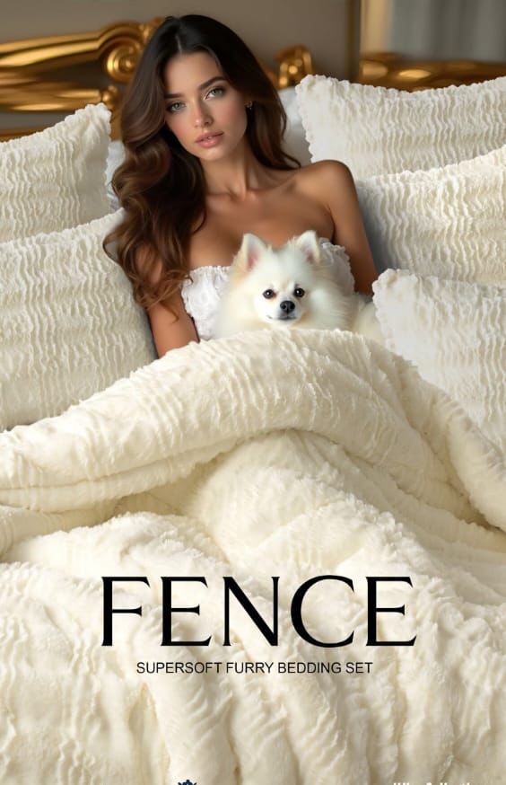 Winter Quilt with Matching Plain Velveteen Bedsheet and 2 Pillow Covers