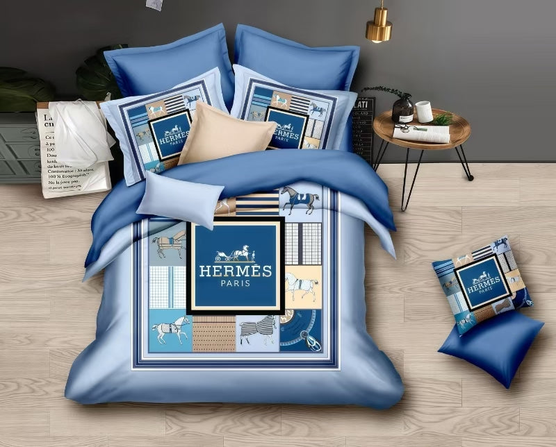 New 100% Comfortable 230 TC King Size Double Bedsheet Digital Print - 275 X 275 CM with 2 Pillow Covers - 3 Pcs Set