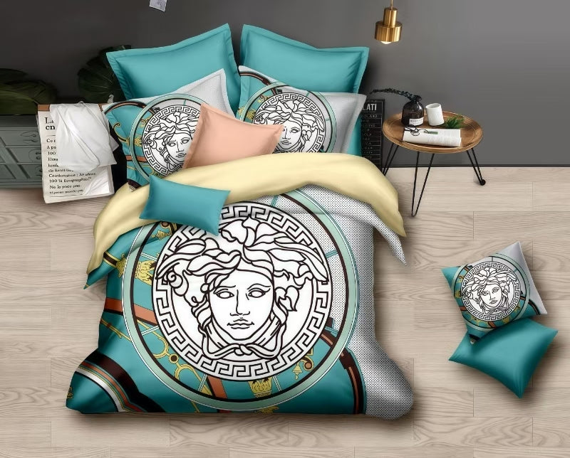 New 100% Comfortable 230 TC King Size Double Bedsheet Digital Print - 275 X 275 CM with 2 Pillow Covers - 3 Pcs Set