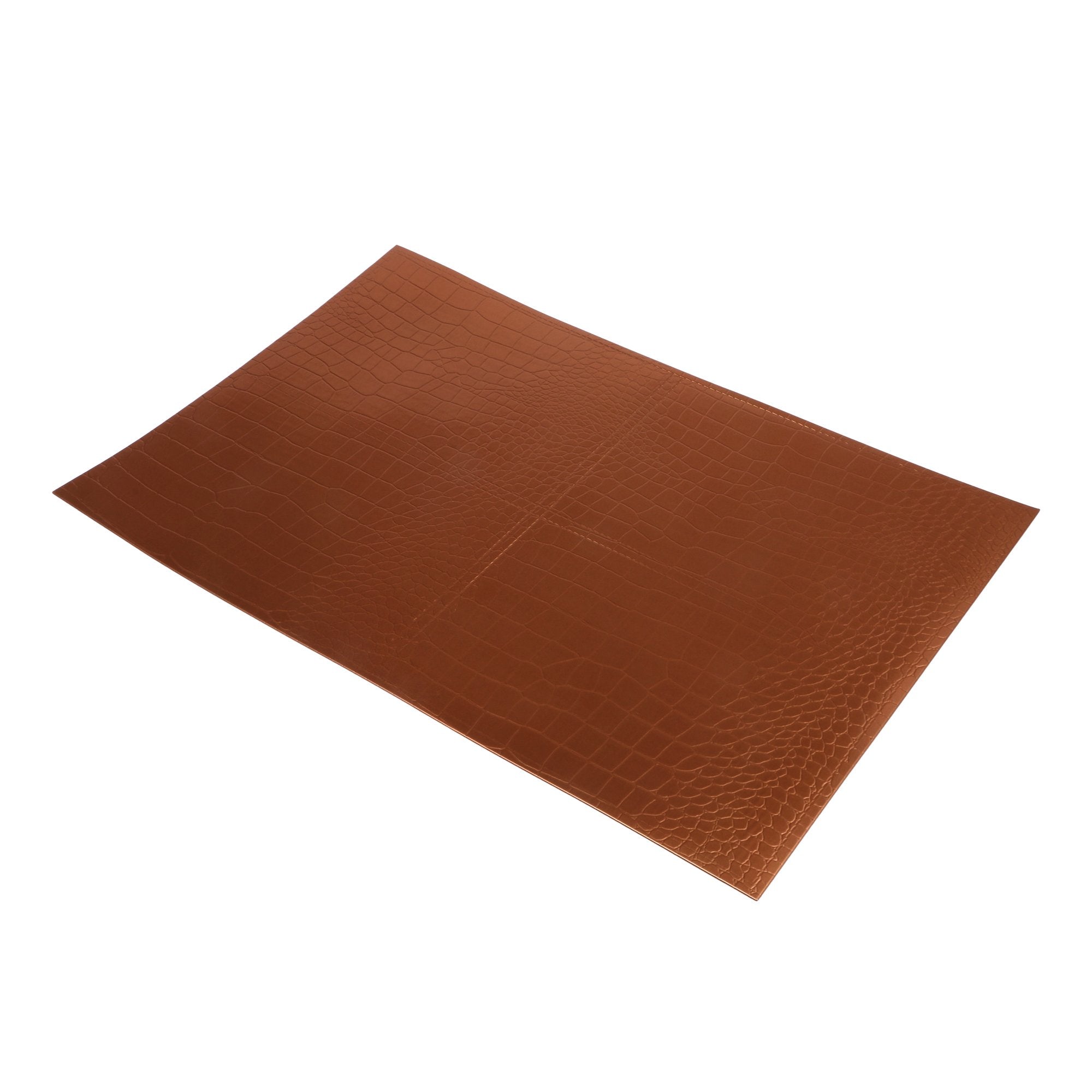 Rectangular Set of 6 pcs PU Leather Solid Place Mats, Best for Dining Table/Bedside Table, Center Table