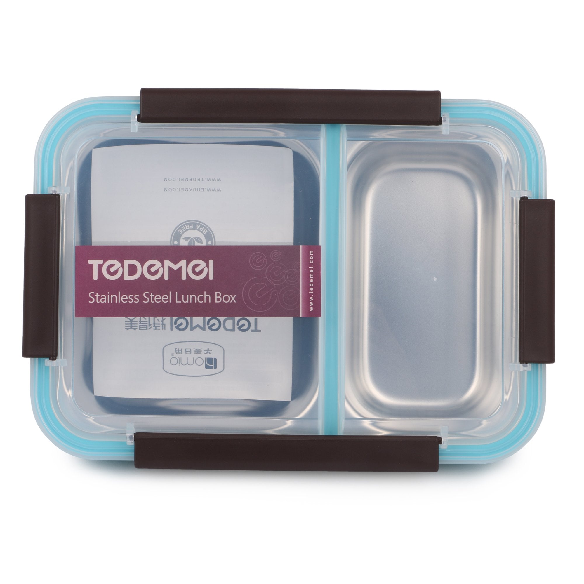 Stainless Steel Insulated 2 Compartment Lunch Box, 750ML 6561