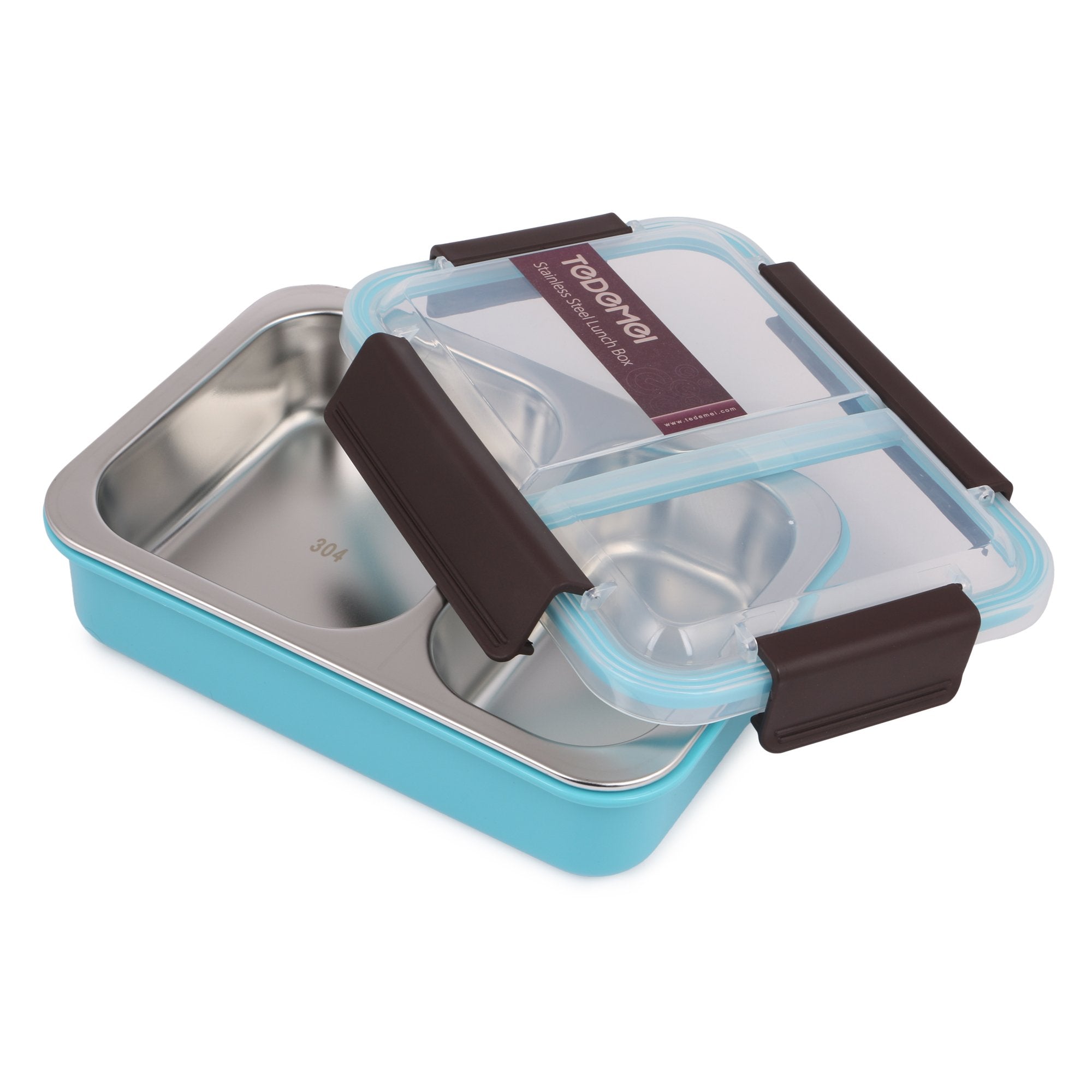 Stainless Steel Insulated 2 Compartment Lunch Box, 750ML 6561