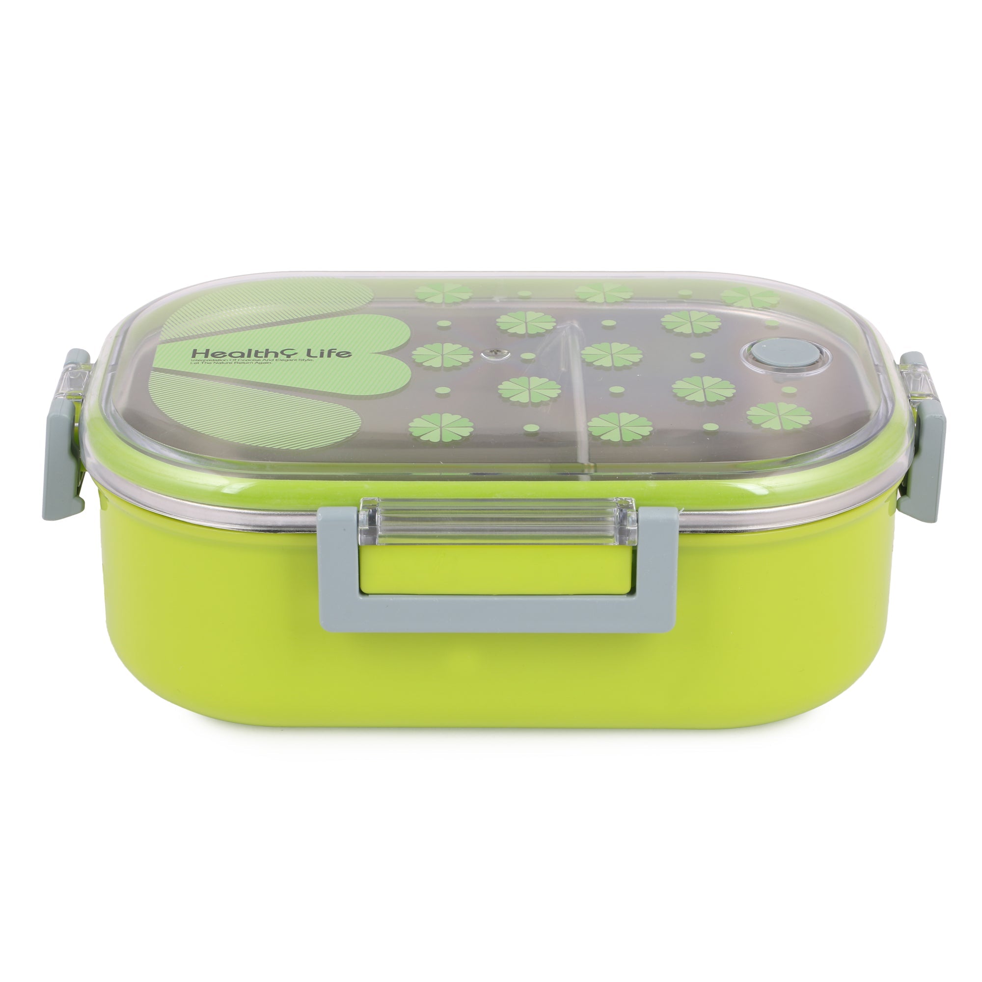 Stainless Steel Insulated 2 Grid Lunch Box Size: 6541 980ml