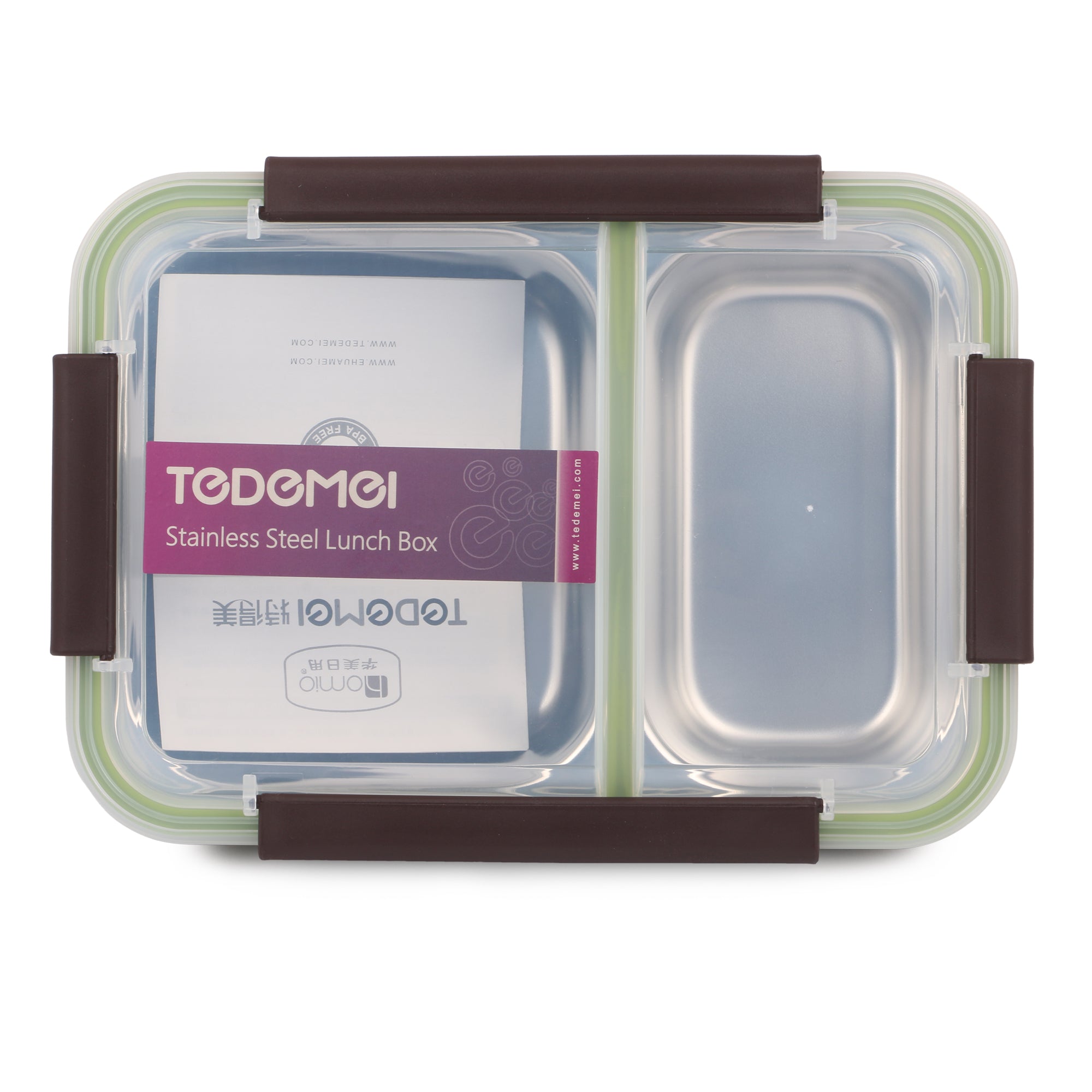 Stainless Steel Insulated 2 Compartment Lunch Box, 750ML 6561