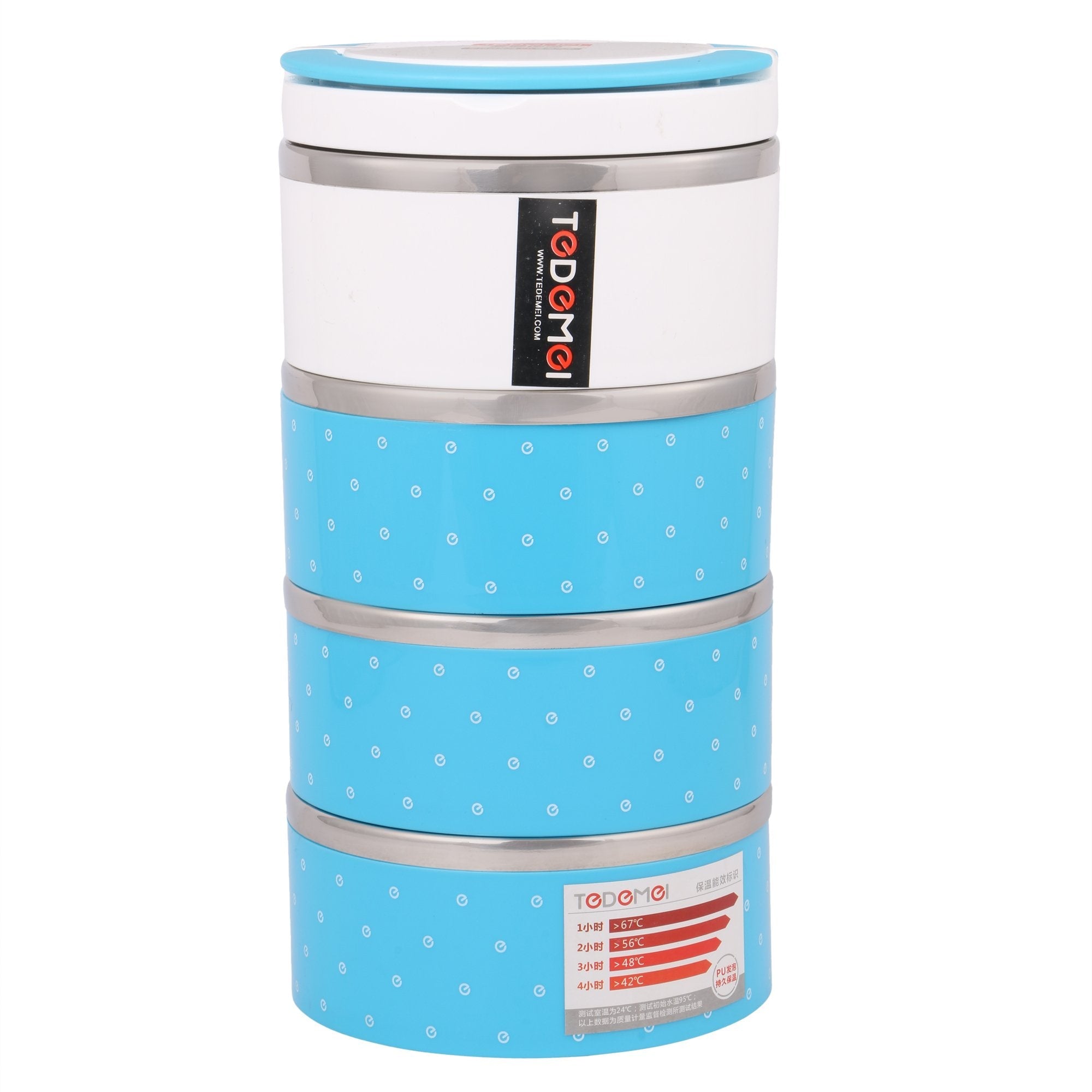 Stainless Steel 4 Layer Storage Insulated Lunch Box 6518