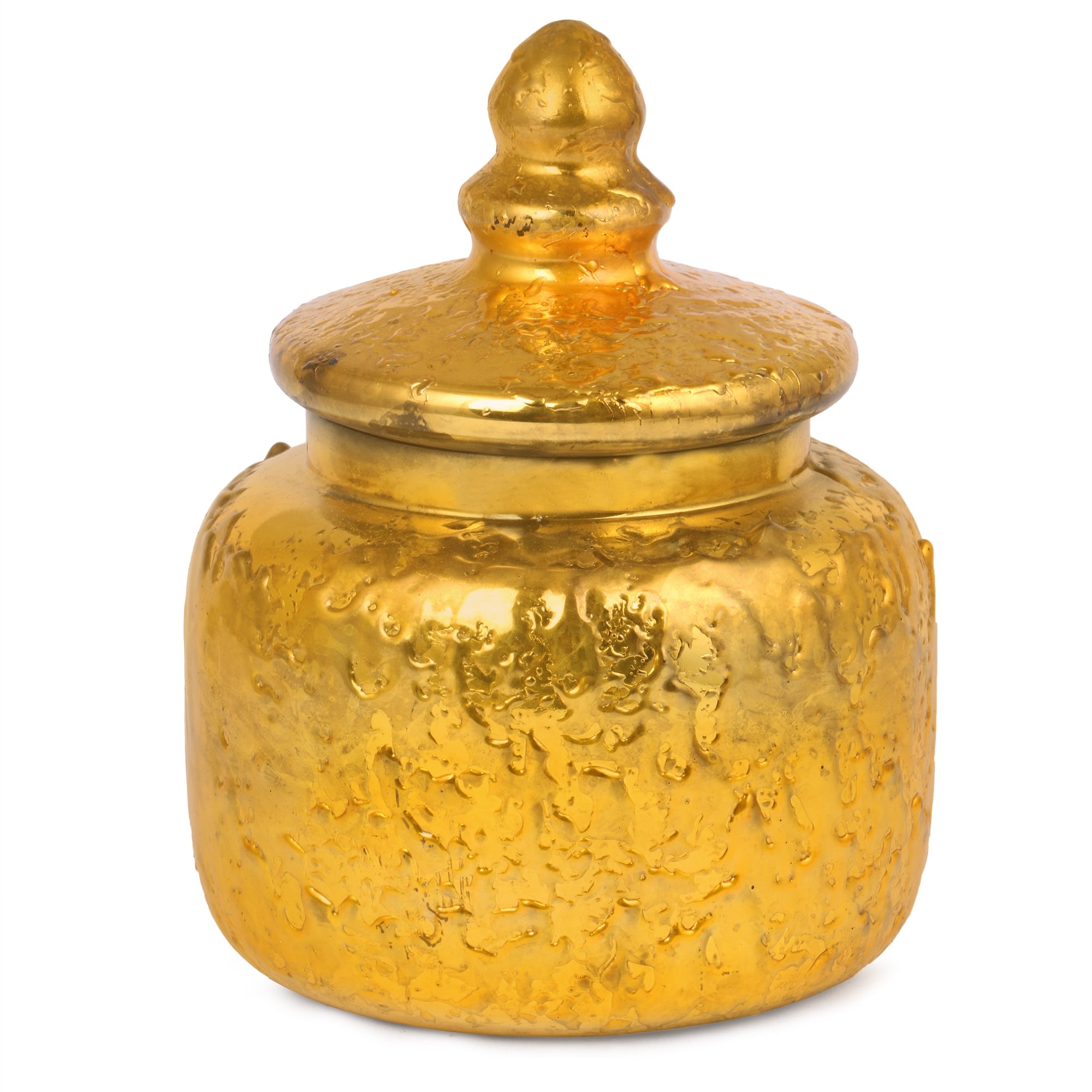 Coloured Round Glass Storage Jar with Lid- 1200ml