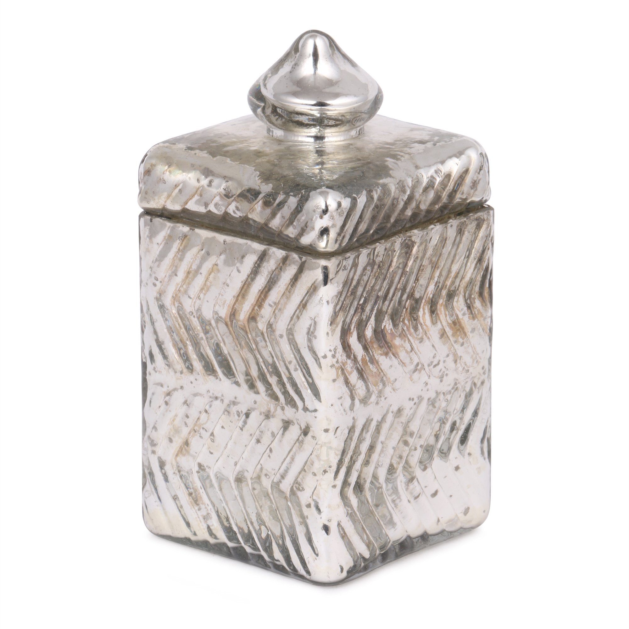 Coloured Glass Storage Jar with Lid- 600ml