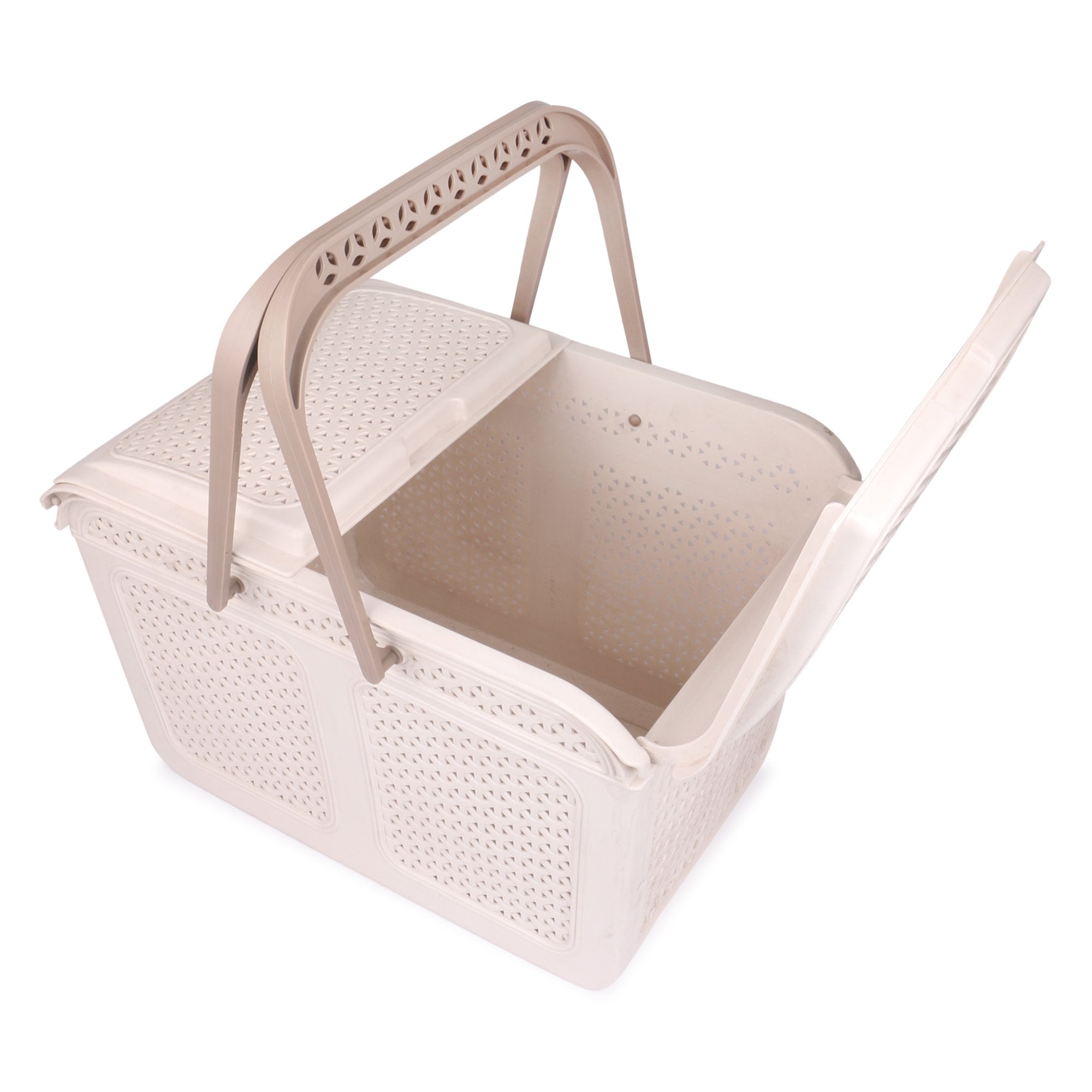 Plastic Lunch Basket with Lid for Office, Home and Picnic Use