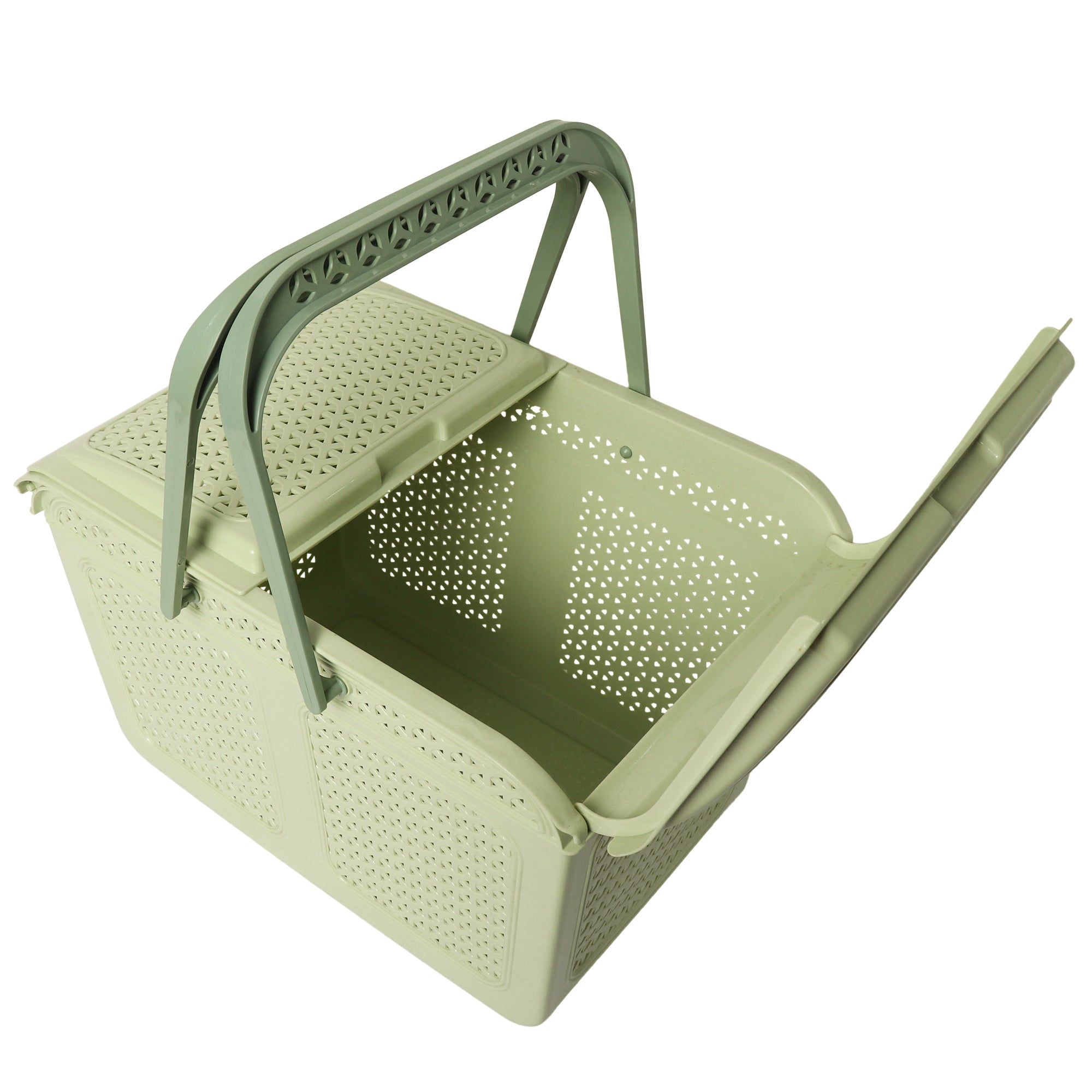 Plastic Lunch Basket with Lid for Office, Home and Picnic Use.