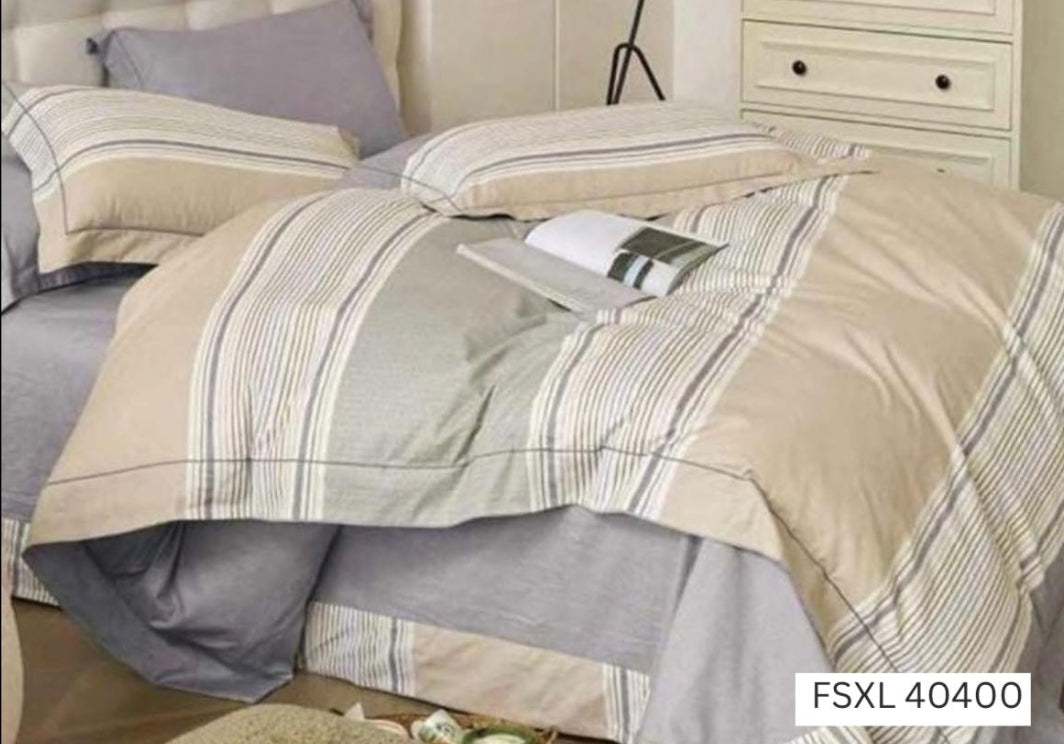 100% Cotton 350 TC Super King Size 9 x 9 Bedsheet