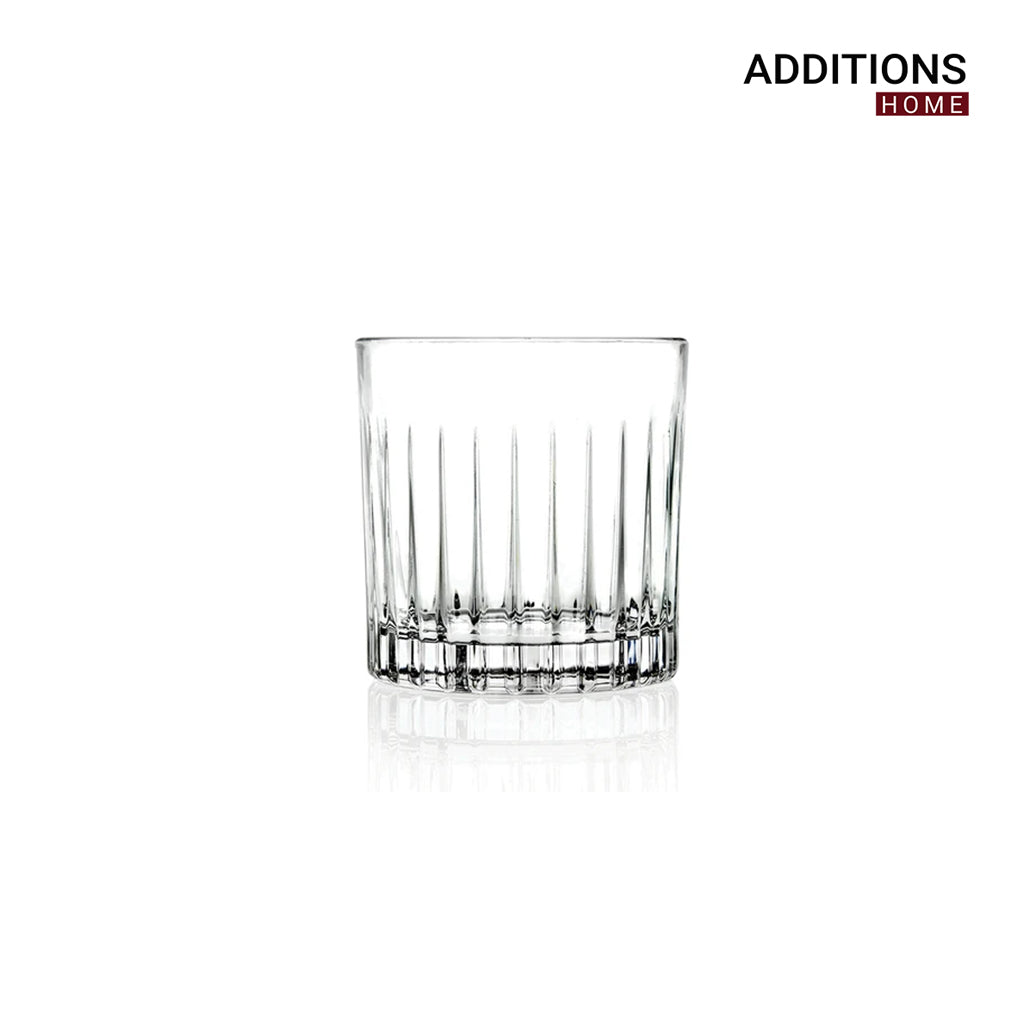RCR (Made in Italy) Timeless Crystal Whisky Tumblers Glasses, 360 ml, Set of 6