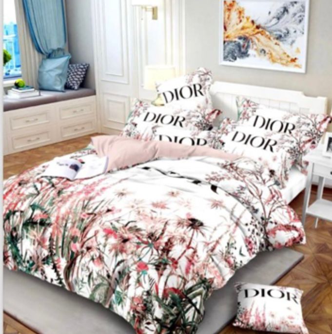 100% Comfortable 220 TC King Size Double Bedsheet Digital Print - 275 X 275 CM with 2 Pillow Covers - 3 Pcs Set